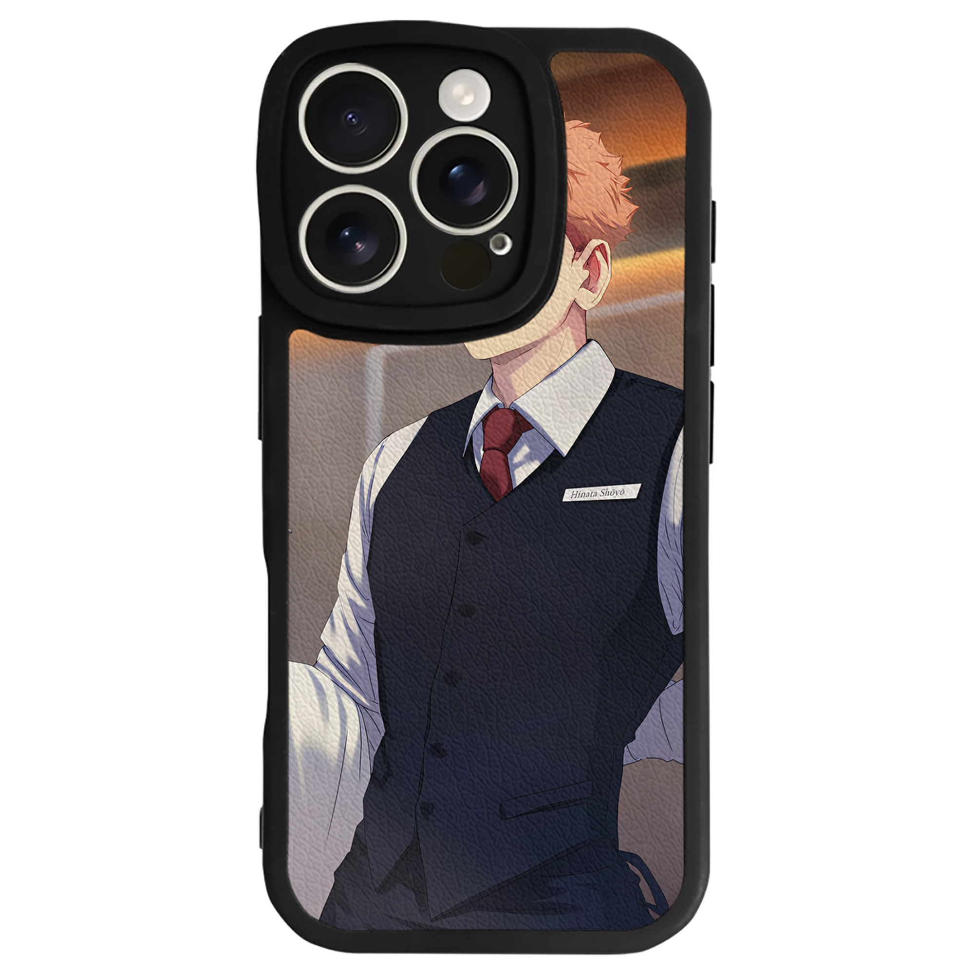 （画像用） ハイキュー!! Haikyu!! 【iPhone 16シリーズ対応】シリコンスマホケース（レザー調） 材質：シリコン